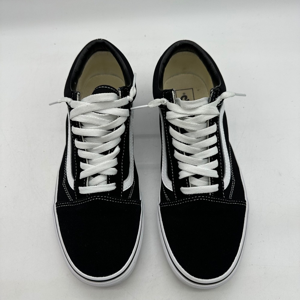 Vans 500714 VN000D3HY28 Mens 10 Black Old Skool Low Suede Canvas Skate Shoes - Picture 6 of 11